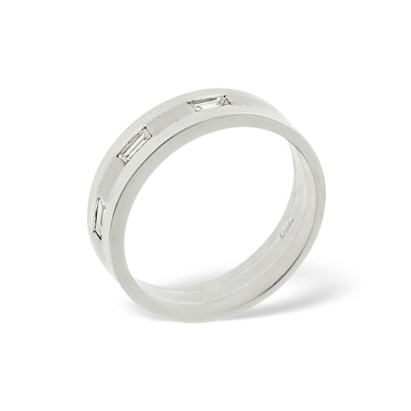 Mens 0.14ct G/Vs Diamond Platinum Dress Ring - Image 3