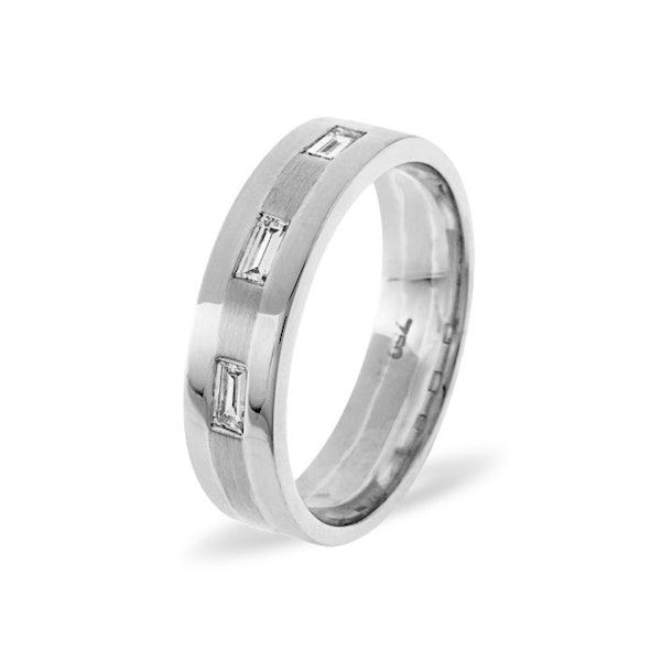 Lilly 3 Stone Platinum Diamond Wedding Ring 0.14CT H/SI - Image 1