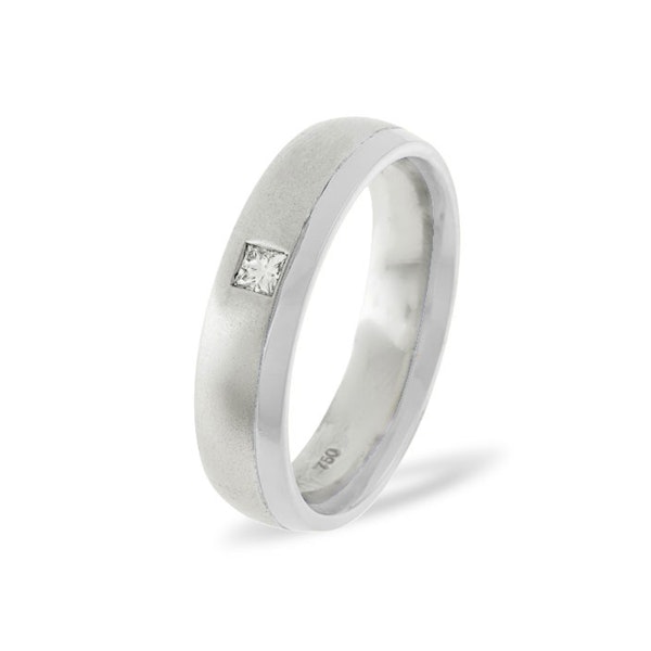 Lauren Platinum Diamond Wedding Ring 0.08CT G/VS - Image 1