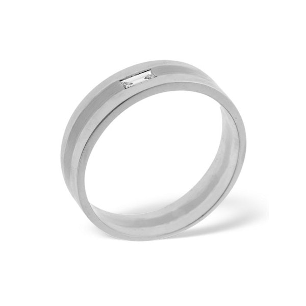 Mens 0.07ct G/Vs Diamond Platinum Dress Ring - Image 3