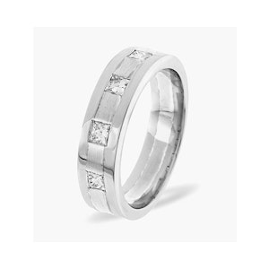 Mens 0.35ct H/Si Diamond Platinum Dress Ring