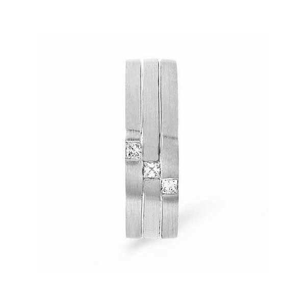 Mens 0.07ct H/Si Diamond Platinum Dress Ring - Image 2