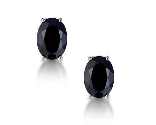 Oval Cut Sapphire Earrings