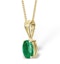 Emerald 0.76CT 9K Yellow Gold Pendant Necklace - image 2
