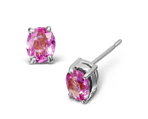 Pink Sapphire Earrings | The Diamond Store