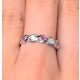 Ruby 0.20ct And Diamond 9K White Gold Ring - Item A3063