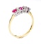 Ruby 0.58ct And Diamond 9K Gold Ring - image 2