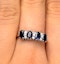 Sapphire 5 x 3mm And Diamond 18K Gold Ring  FET39-U - image 4