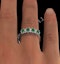 Emerald 0.94ct And Diamond 18K White Gold Ring - image 4