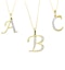 9K Gold Diamond Initial 'B' Necklace 0.05ct - image 2