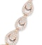 Diamond Necklace Pyrus Chandelier 12.60ct H/Si Diamonds 18K Rose Gold - image 3