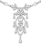 Diamond Necklace Vintage Pyrus 9.00ct H/Si Diamonds in 18K White Gold - image 1