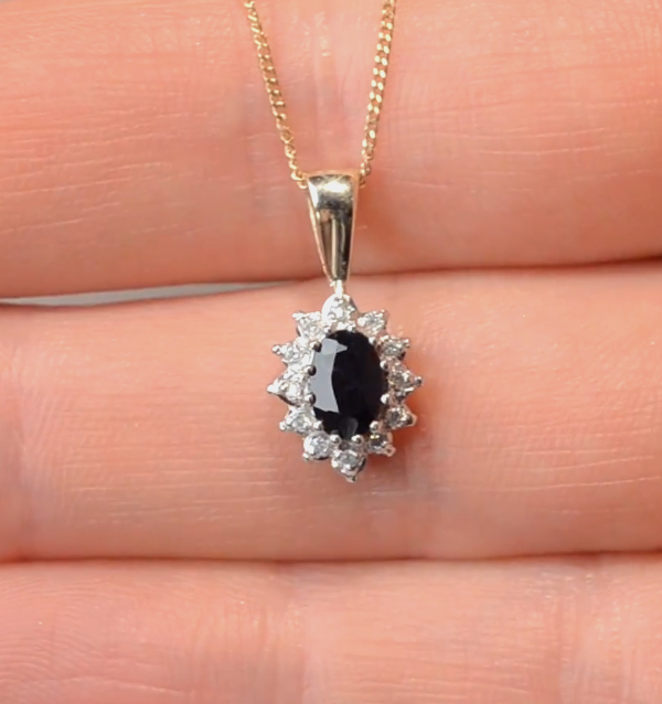 sapphire diamond necklace sapphire diamond necklace