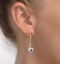 Emerald 5 x 3mm And Diamond 9K Yellow Gold Earrings B3263 - image 4
