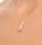 Ruby 4 x 2mm And Diamond 9K Yellow Gold Pendant Necklace - image 4