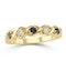 Sapphire 2.25 x 2.25mm And Diamond 9K Gold Ring - image 2