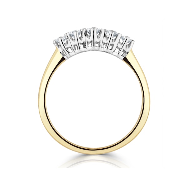 Grace 18K Gold 5 Stone Diamond Eternity Ring 0.33CT - Image 3