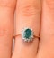 Emerald 0.83ct And Diamond 9K Gold Ring - image 3