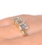 Aquamarine 1.65CT And Diamond 9K Yellow Gold Ring - image 3