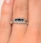 Sapphire 0.34ct And Diamond 9K White Gold Ring - image 4