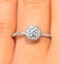 Ella Halo Lab Diamond Engagement Ring 0.55ct in 9K White Gold - image 3