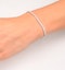 Chloe Lab Diamond Tennis Bracelet  3.00ct G/VS Set in 18K White Gold - image 4