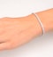 Chloe Lab Diamond Tennis Bracelet  5.00ct G/VS Set in 18K White Gold - image 4