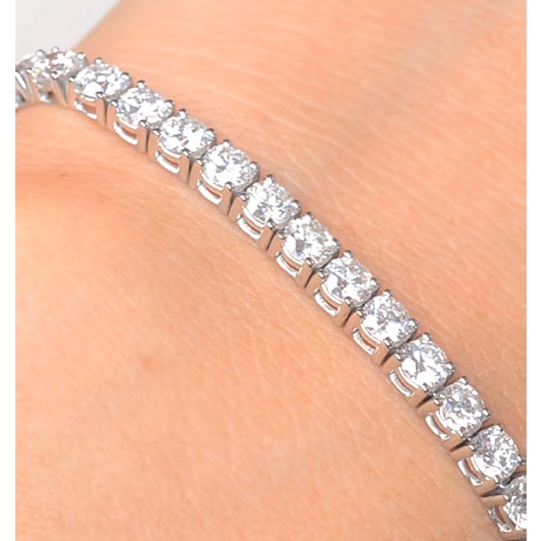 Diamond Tennis Bracelet Chloe 6.00ct H/Si Claw Set in 18K White Gold - Image 3
