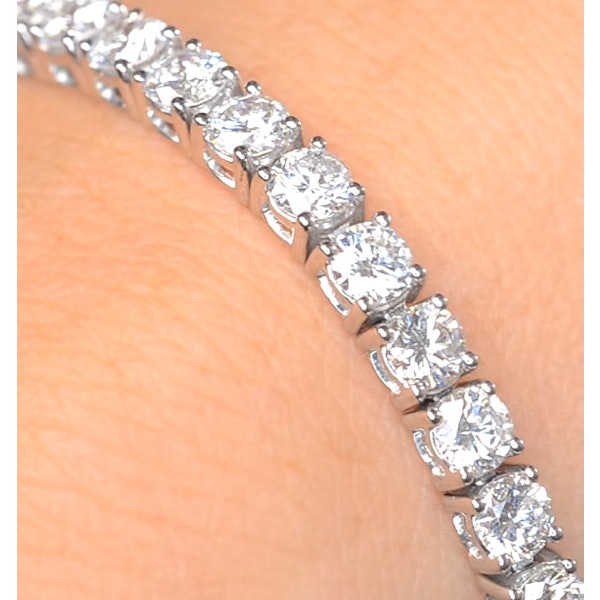 Diamond Tennis Bracelet Chloe 6.00ct Premium Claw Set 18K White Gold - Image 3