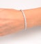 Diamond Tennis Bracelet Chloe 6.00ct Premium Claw Set 18K White Gold - image 4