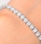 Chloe Lab Diamond Tennis Bracelet  7.00ct G/VS Set in 18K White Gold - image 3