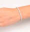 Chloe Lab Diamond Tennis Bracelet  7.00ct G/VS Set in 18K White Gold - image 4