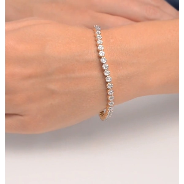 Ava Diamond Cluster Bracelet 3.00ct H/Si Quality set in 18K White Gold - Image 3