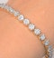 Ava Diamond Cluster Bracelet 3.00ct G/Vs Quality set in 18K White Gold - image 2