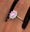 18K Gold 0.50ct Diamond and 1.05ct Pink Sapphire Ring - image 4