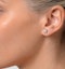 Diamond Earrings 1.00CT Studs G/Vs Quality in 18K White Gold - 5.1mm - image 4