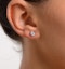Diamond Earrings 0.66CT Studs G/VS Quality in Platinum - 4.5mm - image 3