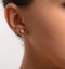 Diamond Earrings 0.66CT Studs G/VS Quality in Platinum - 4.5mm - image 4