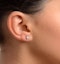 Diamond Earrings 0.66CT Studs G/VS Quality in 18K White Gold - 4.5mm - image 3