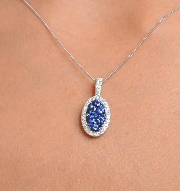 sapphire diamond necklace sapphire diamond necklace