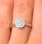 0.25ct Diamond Engagement Ring 18K White Gold Galileo FT65 - image 4