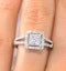 Halo Engagement Ring Galileo 0.50ct of Diamonds in 18K Gold - FT75 - image 4