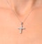 Diamond Cross Necklace 0.46ct in 9K White Gold - image 4