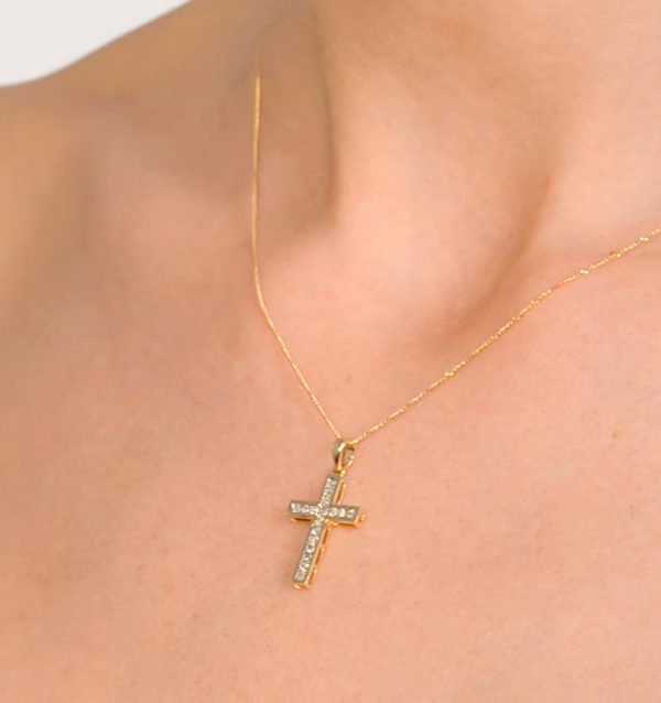 Diamond Cross Necklaces And Pendants The Diamond Store 3983