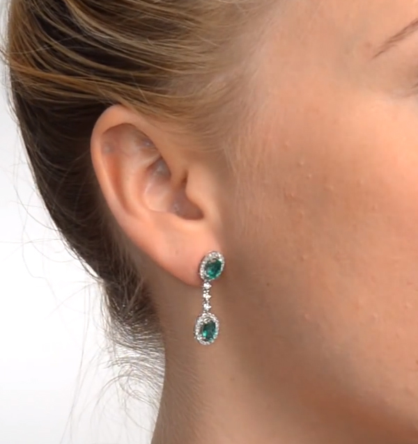 Emerald Earrings The Diamond Store