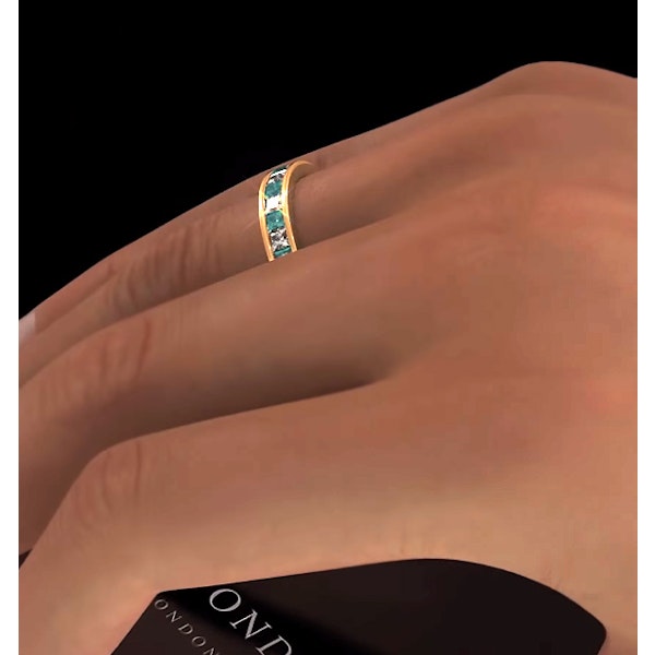 Eternity Ring Lauren Diamonds G/VS and Emerald 2.20CT in 18K Gold - Image 4