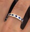 Eternity Ring Lauren Diamonds H/SI and Sapphire 2.30CT in 18K Gold - image 4