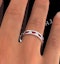 ETERNITY RING RAE DIAMONDS H/SI AND RUBY 1.80CT - 18K WHITE GOLD - image 4
