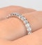 Chloe Lab Diamond Eternity Ring 18K White Gold Claw Set 1.00ct H/Si - image 4