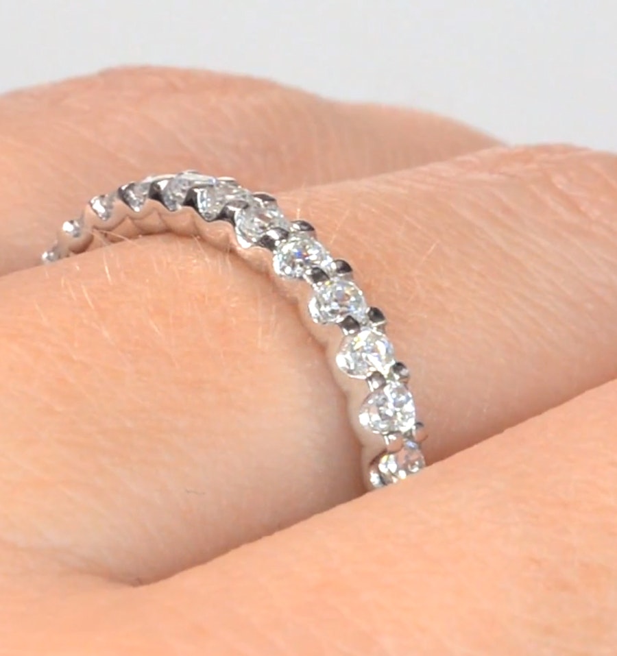 Eternity Ring Chloe Platinum Diamond 1 00ct G Vs Item Hg34 322xus